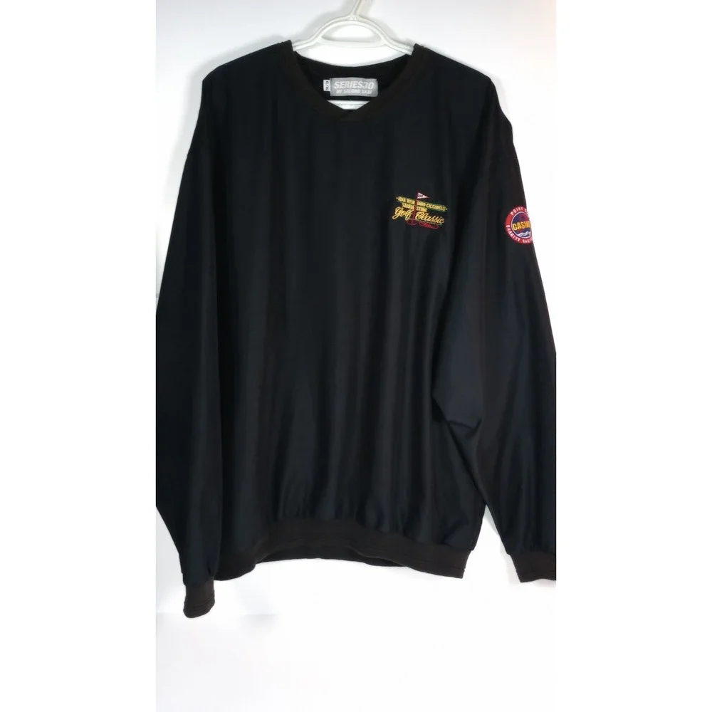 VTG Second Skin Hydrashield Mens XL Black Mike Weir Golf Classic Shell Pullover